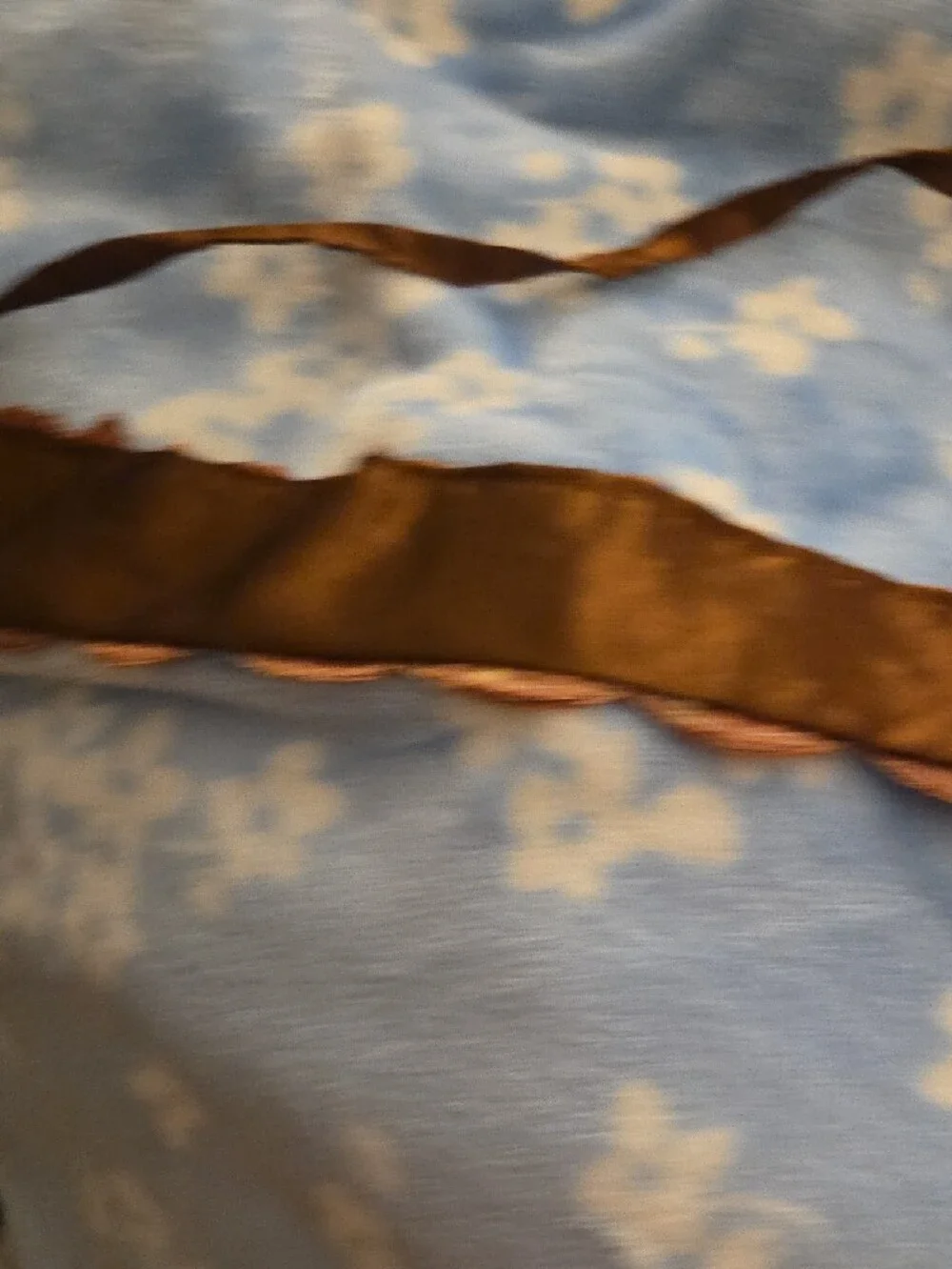 Embellished Bronze Sequin Belt with Tie Closure